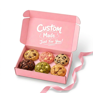 Boîtes à pâtisserie personnalisées en <span class=keywords><strong>carton</strong></span> kraft biodégradable, qualité alimentaire, design pliable <span class=keywords><strong>pour</strong></span> l'<span class=keywords><strong>emballage</strong></span> de biscuits et de beignets, avec séparateurs gaufrés - Product Image 3