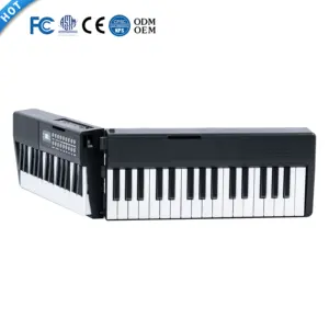 Bd Muziek Gevouwen Draagbare 61 Toetsen Touch Gevoelige Piano Keyboard Synthesizer Elektronisch Opvouwbaar Keyboard Met Midi Voor Beginners