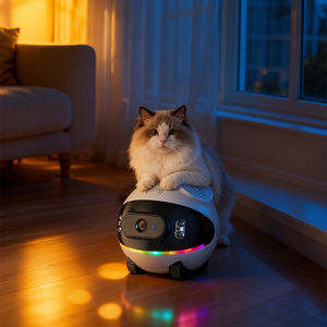 Cámara Móvil con Conexión Wifi para Mascotas, Diseño Clásico y Adorable, Juguete Interactivo con Plumas para Gatos, Monitor de Actividad - Product Image 5