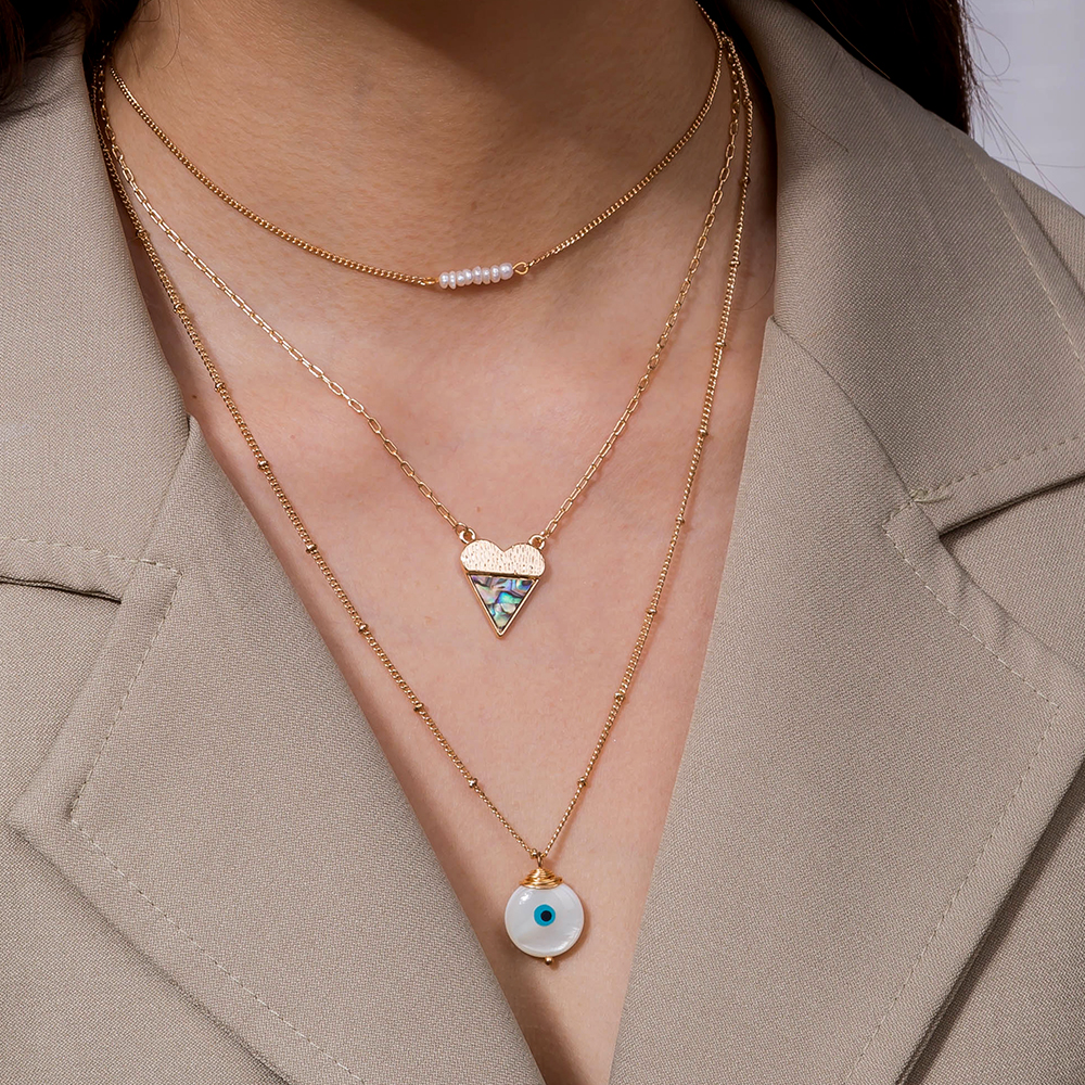 Réversible Abalone et Nacre 925 Argent Sterling Carré Collier Réversible Abalone et Nacre 925 Argent Sterling Carré Collier