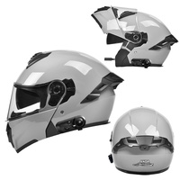 Casque de sécurité unisexe personnalisé en ABS à double visière toutes saisons pour moto, modèle AD, vente en gros, nouveauté