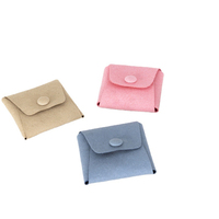 Pochette à bijoux en gros, logo personnalisé, sac souple pour ranger bagues, boucles d'oreilles, colliers et petits bijoux
