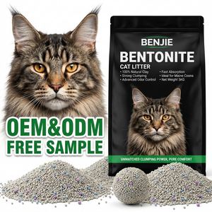 Arena para Gatos de Bentonita Natural, Zeolita Biodegradable, Ecológica, Aglutinación Rápida, Baja en Polvo, 4 kg - Product Image 1