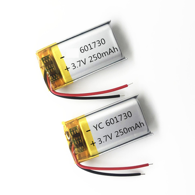Hot Selling 601730 3.7V 250mAh LiPo Battery for Smart Home Sensors Earphone Cases  Medical Devices