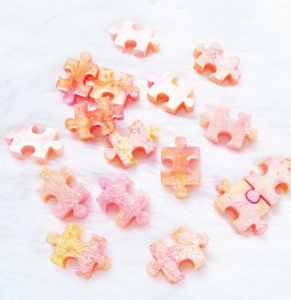 8.5x13.5mm màu hồng "Câu Đố" nhựa hạt keo trên ngón tay móng tay và flatback đục hạt keo trên Stud bông tai như trang trí nóng bán - Product Image 1