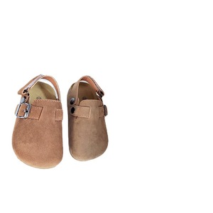 Chaussures pour enfants style coréen Printemps/Été 2026 – Mocassins surdimensionnés mats, originaux et mignons ; Chaussons d'extérieur à bout fermé avec Velcro ; Rétro - Product Image 5