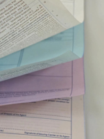 Carnet de factures et de reçus autocopiants en 2 exemplaires, personnalisé, pour usage professionnel et bureautique