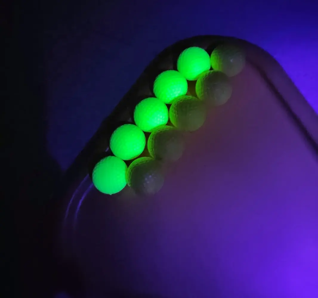 Balles de balle néon en mousse Pu, couleur personnalisée, 23mm, lumière UV dans l'obscurité, balles souples, pack de recharge en mousse, balles rival