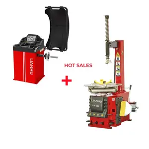 Nieuwe Dubbelassist Armen Bandenwisselaar Wielwisselaars Machine Combo 988 680 Machine Balancer Velgklem Combo