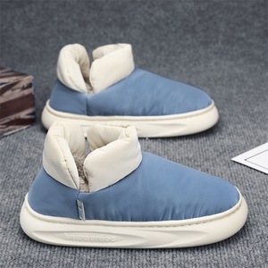 Bottes d'hiver unisexes, bottines à bout rond, doublure en fourrure, semelle extérieure en EVA, chaudes, antidérapantes, tige synthétique, chaussures d'hiver - Product Image 3
