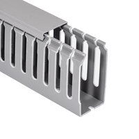 Goulotte de câbles réseau décorative en PVC OEM, couvercle à fente transparent, conduits de câbles de câblage blancs et chemin de câbles électriques