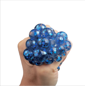 Pelota Antiestrés de Malla Colorida con Forma de Uva, Blanda y Agradable al Tacto, de Plástico y Goma, para Niños de 5 a 7 Años, Personalizable - Product Image 4