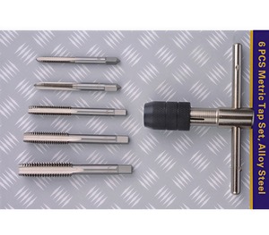 ชุดเครื่องมือต๊าปเกลียวเมตริกความแม่นยำสูงแบบหลายขนาด M3 M4 M5 M6 M10 M8ทนต่อการกัดกร่อน - Product Image 1