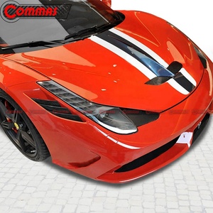 Pièces automobiles de qualité supérieure en fibre de carbone sèche, style SP, pour Ferrari 458 : Pare-chocs avant et aérateur d'aile - Product Image 2