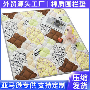 Tapis de jeu pour bébé, épaisseur 2.5 cm, en coton, rectangulaire, antidérapant, pour 0-24 mois, usage domestique, salon, chambre à coucher, bureau - Product Image 5