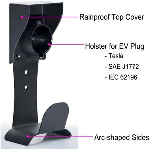 Ev Oplader Nozzle Houder Type 2 Stekker Dummy Socket 62196 <span class=keywords><strong>J1772</strong></span> Tesla Evse Lading <span class=keywords><strong>Holster</strong></span> Met J Haak Kabel Management - Product Image 2