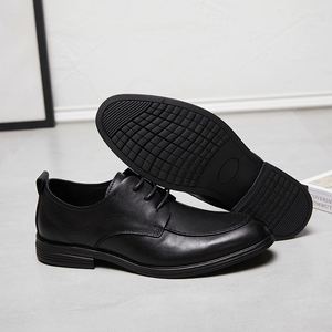 Top Luxury Designer Spring/Summer New British Style Genuine Leather <b>Square</b> Breathable Lace-Up Lightweight Business Wedding Shoes - Product Image 2