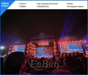 500x500 Pantalla LED de alquiler a todo color P2.6 P2.9 P3 P3.91 Pantalla LED de alquiler para interiores y exteriores Fondo de escenario de concierto Pared de video