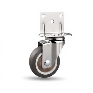 <span class=keywords><strong>Ruedas</strong></span> Giratorias Silenciosas en Forma de L para Muebles, <span class=keywords><strong>Ruedas</strong></span> de Goma Pequeñas de 1/1.25/1.5/2 Pulgadas para Cunas y Mesas - Product Image 1