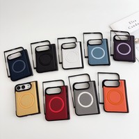 Coque de téléphone magnétique en fibre de carbone pour iPhone Duo, antichoc, en PU et PC, compatible avec la charge sans fil, pour iPhone 18 Duo