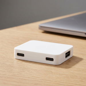 Hub USB Gaia a 4 Porte, Doppio Ingresso, in Alluminio e Plastica, Uscite USB-A e Type-C, Trasferimento Dati Efficiente, Modello 124449-1 - Product Image 2