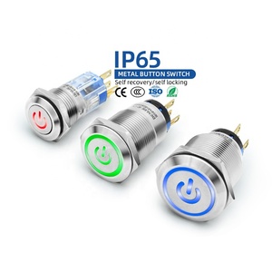 Mini interrupteur à boutons poussoirs en métal <span class=keywords><strong>Benlee</strong></span> 16mm 19mm 22mm DC AC IP65 étanche interrupteurs à bouton-poussoir momentané bouton de démarrage - Product Image 1