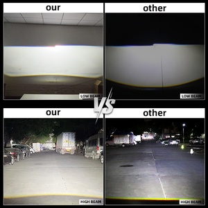 Sanvi 2.5 Inch S5-1 Car Light LED Lens Projector Headlight Dual-Core 58W 6000K Compatible Models for Accord X5 Touring Polo - Product Image 2