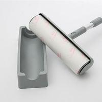 Ausziehbarer Langer Aluminiumgriff Großer Breiter 30 60 100 Blatt Abreißbarer Papier-Kleberoller für Vorhang Teppich Boden Staubreinigung