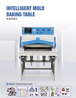Four de cuisson automatique pour PVC souple, machine de chauffage économe en énergie, haute productivité, prix compétitif pour étiquettes PVC et porte-clés 2D/3D