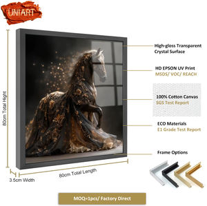 Impression d'art moderne de <span class=keywords><strong>cheval</strong></span> noir, <span class=keywords><strong>peinture</strong></span> de <span class=keywords><strong>cheval</strong></span>, décoration murale, art <span class=keywords><strong>abstrait</strong></span> équestre, toile d'art animal, affiche de toile équestre brillante - Product Image 3