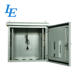 18U IP55 Tahan Air Standar Rak Wall Mounted Outdoor Cabinet