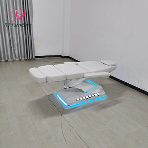 Cama Moderna Personalizable de Metal Blanco para Pestañas y Cejas con Reposacabezas Ajustable para Salón de Belleza Facial y Uso Hospitalario - Product Image 5