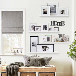 Juego de Estantes de Pared Rústicos de Madera de <span class=keywords><strong>36</strong></span> Pulgadas y 4 Niveles con Gran Capacidad de Almacenamiento, Estantes Flotantes Duraderos para Sala de Estar, Dormitorio u Oficina - Product Image 6