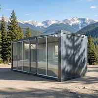 MZECOHOUSE Maison pliable écologique intégrée au système solaire de 20 pieds, norme néo-zélandaise, résistante aux ouragans, villa modulaire pliable, hôtel
