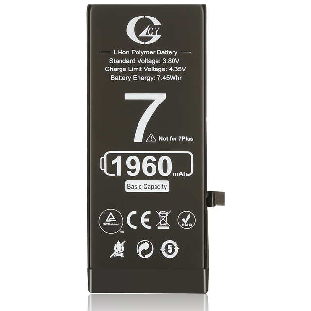 GY Manufacturer's 3.8V Battery Packs for iPhone 5 6 7 Plus 8 X XR XS Max 12 13 Mini Stock Cell Phones