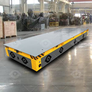 รถเข็นขนส่งแบบแบนสำหรับโรงงานเหล็ก รับน้ำหนักได้ 60 ตัน รถเข็นขนส่งวัสดุแบบไร้ราง ใช้พลังงานแบตเตอรี่ ขนาด 1-200 ตัน - Product Image 6