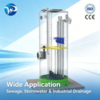Station de pompage souterraine intégrée entièrement automatique WP pour usage industriel, en PRV préfabriqué, pour le traitement des eaux usées, avec moteur à engrenages haute performance