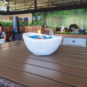 Peaktop TH2201 <b>Portable</b> MgO Tabletop <b>Fire</b> <b>Pit</b> Gel Dye Fuel Freestanding Design Smokeless for Outdoor <b>Fire</b> <b>Pit</b> Table - Product Image 5