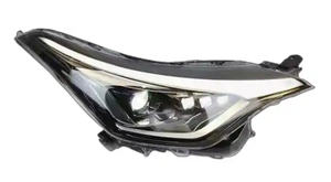 Feux avant LED pour Toyota IZOA <span class=keywords><strong>C</strong></span>-<span class=keywords><strong>HR</strong></span> 2018/19, conduite nocturne claire, cadre <span class=keywords><strong>noir</strong></span>, phares hauts, ensemble de 21 pièces - Product Image 3
