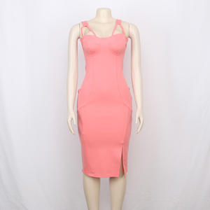 Moda su misura <span class=keywords><strong>cotone</strong></span> taun estate femminile <span class=keywords><strong>vestiti</strong></span> alla moda Sexy delle signore delle donne cadono abiti aderenti - Product Image 3