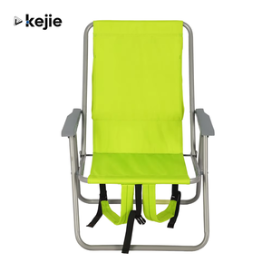 Kejie Portable Outdoor Picnic Folding Beach Lounger Chair with Armrest Modern Design Metal Material <b>Storage</b> Bag-for <b>Camping</b> - Product Image 1