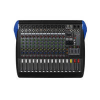 Console de mixage audio ELM KC-12 12 canaux avec 99 effets DSP, interface USB/Bluetooth, 350W, égaliseur 7 bandes en métal, écran LED pour scène