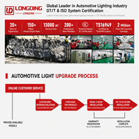 Módulo LED Matrix Serie Z Longding, 4 Dragon Ball y 4 Ojos Compuestos, Lente de Proyector Bi-LED de Alta Potencia para Faros Delanteros de Automóvil