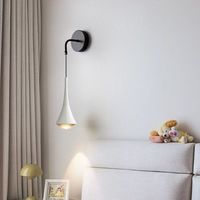 Lampu dinding samping tempat tidur modis, lampu dinding warna hitam untuk dekorasi, lampu latar belakang ruang tamu