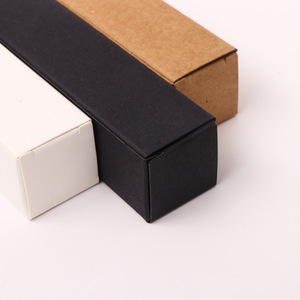 Kraft Paper Cosmetic Packaging <b>Boxes</b> Rectangle 350g Folding Cardboard Box Retro Lipstick Skincare White <b>Black</b> Brown - Product Image 4