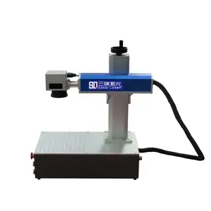 High precision table integrated fiber laser marking machine for metal date of manufacture marking