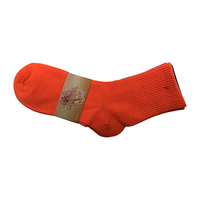 Excellente qualité solide couleur verte fluorescente style sportif équipage tricoté Polyester/coton Shorts chaussettes pour femmes hiver