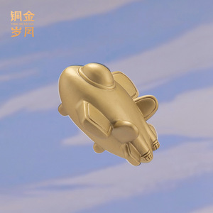 Figurine décorative compacte en laiton J-35 Fighter Jet, style moderne, pour exposition dans le salon ou l'entrée - Atelier d'art en cuivre - Product Image 3