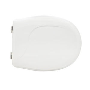 Siège de toilette compact Rossari 51 cm de longueur, blanc, charnières à boucle pour WC pour personnes à mobilité réduite Pontegiulio - Product Image 1