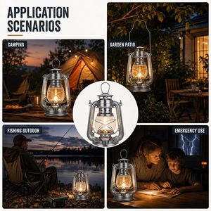 Lanterne <span class=keywords><strong>à</strong></span> kérosène vintage en métal avec globe en verre et mèche réglable pour le camping et le jardin – Vente en gros - Product Image 6